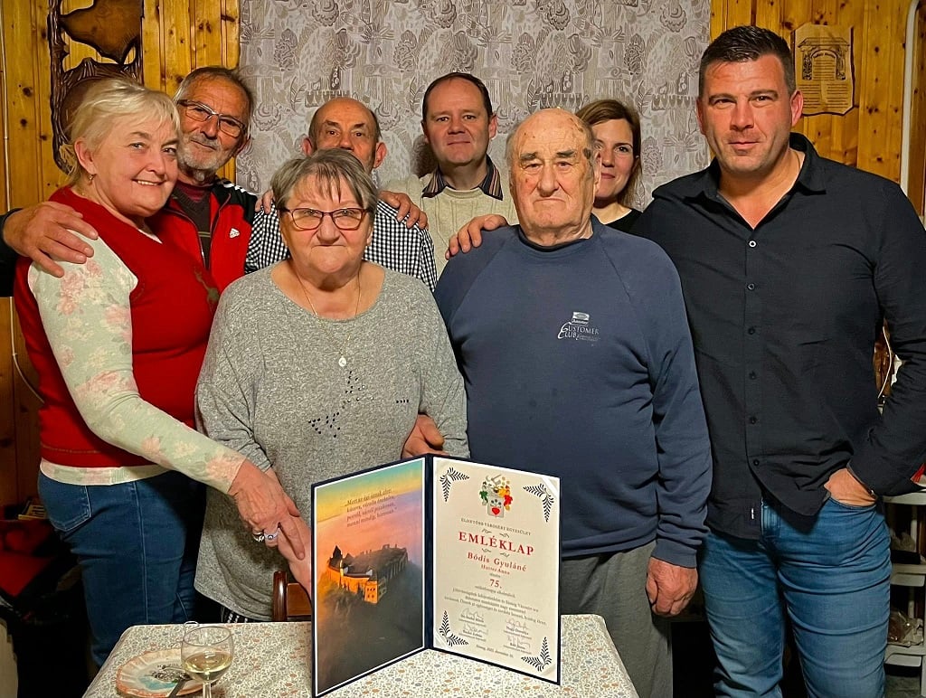 Bódis Gyuláné Panni néni köszöntése