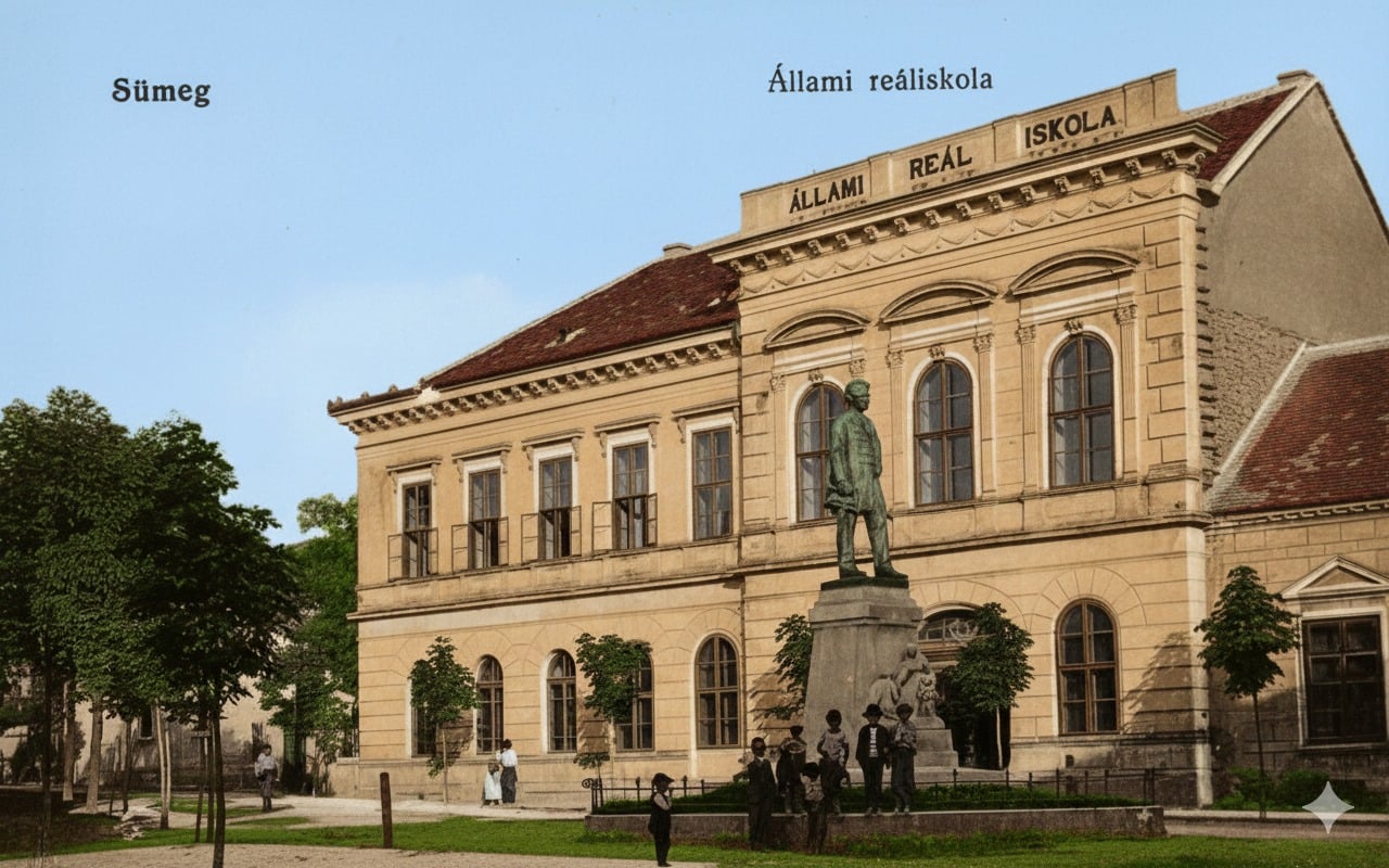 A Kisfaludy Sándor Gimnázium épülete régen