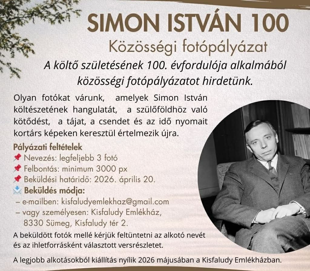 Simon István 100 – Közösségi fotópályázat