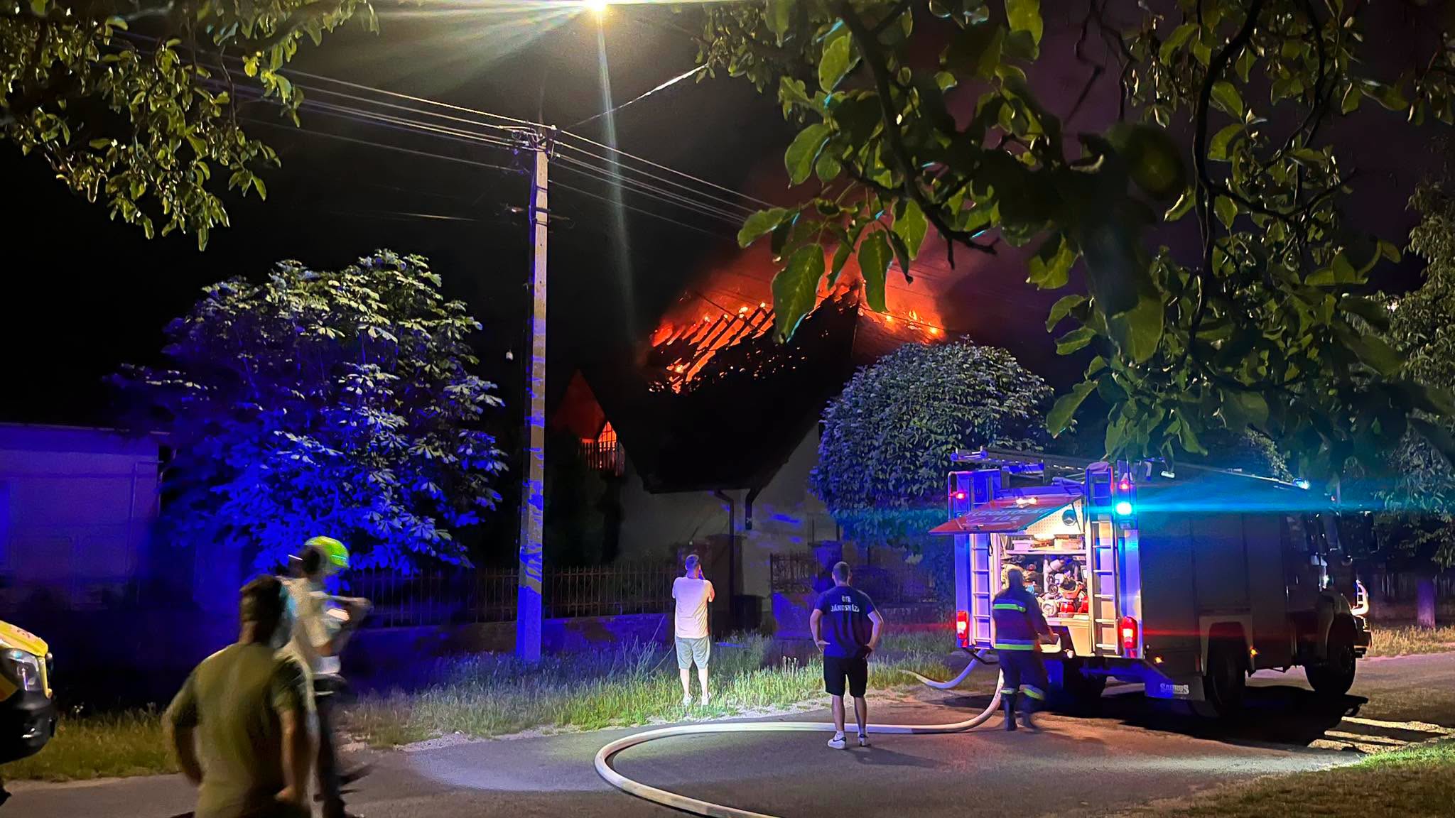 Lakóház gyulladt ki Sümegen