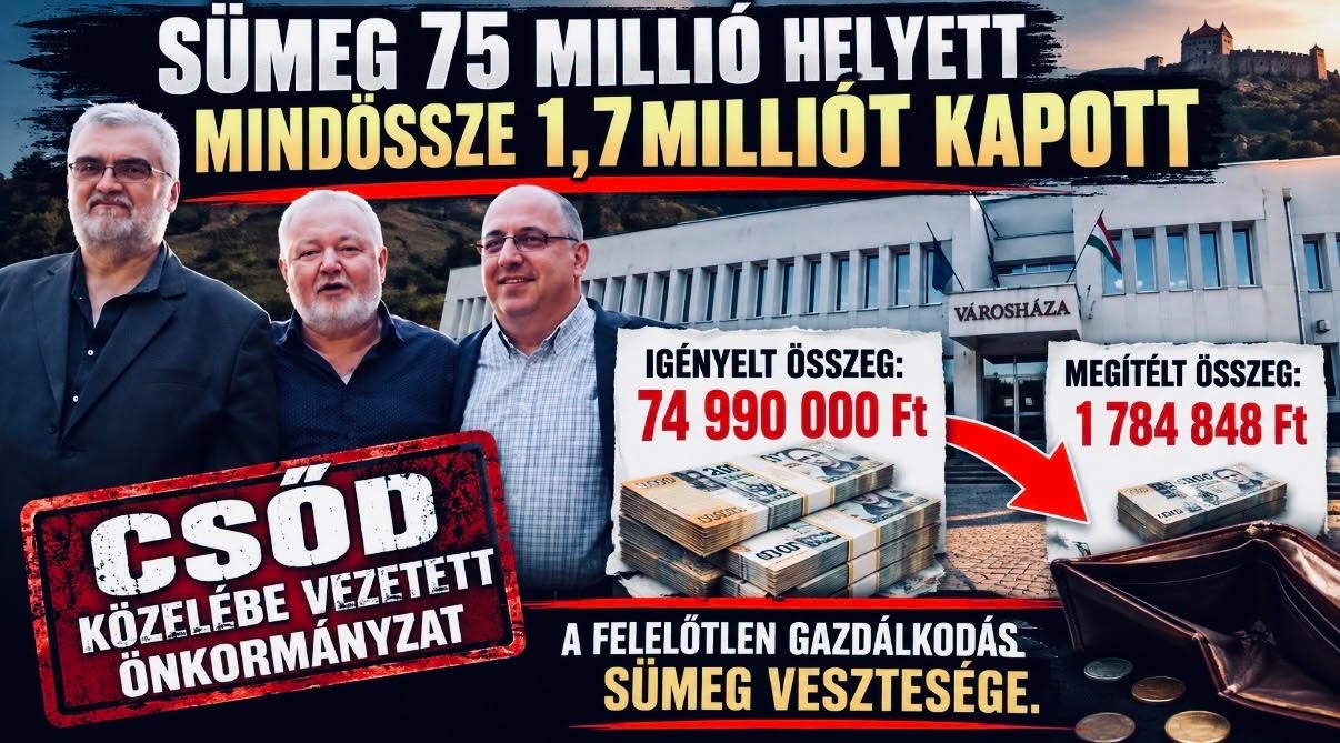 Elmaradt a várt REKI támogatás Sümegen